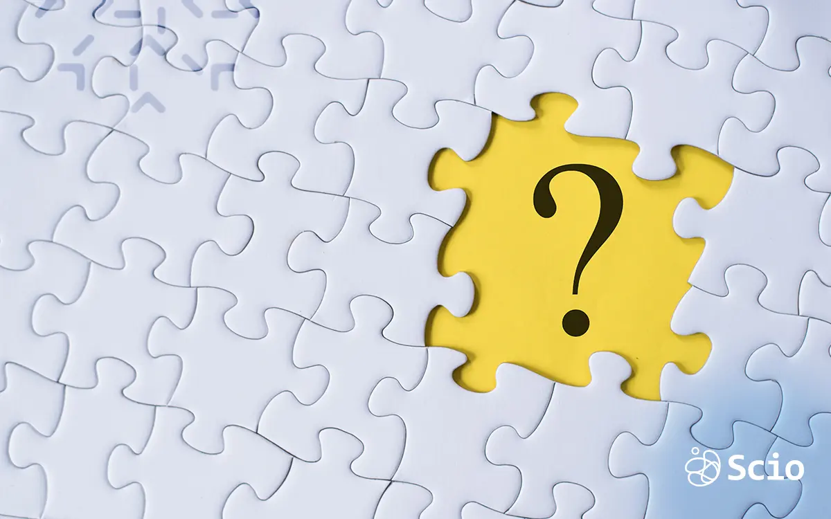FAQs on Cultural Alignment in Nearshore Teams Puzzle piece with a question mark symbolizing frequently asked questions about nearshore cultural alignment.